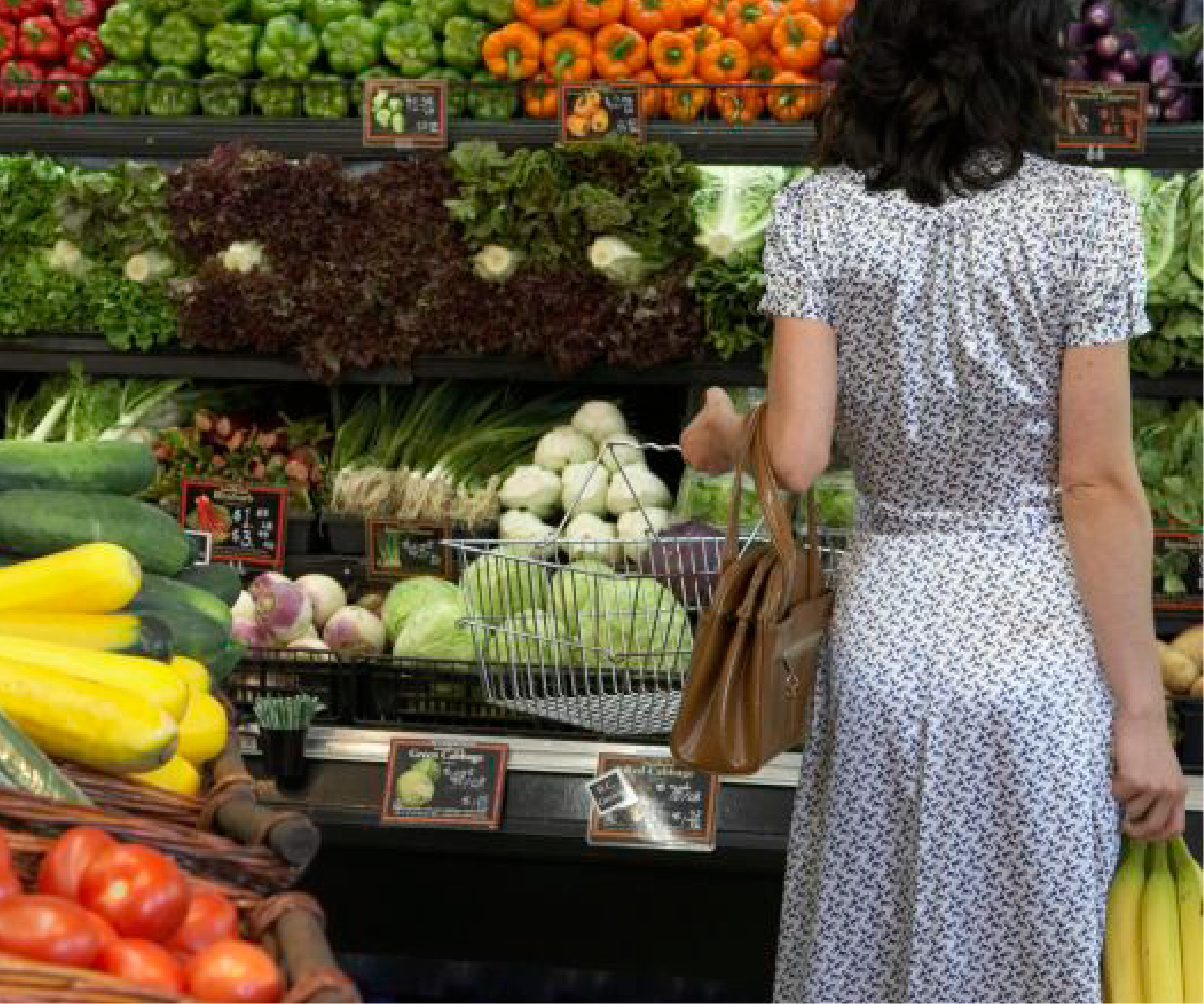 Hands holding fresh vegetables